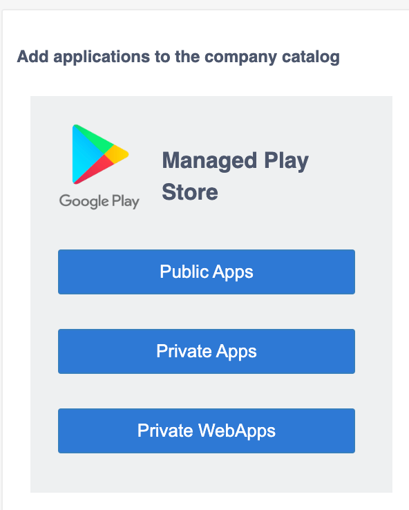 Add applications to the company catalog dialog