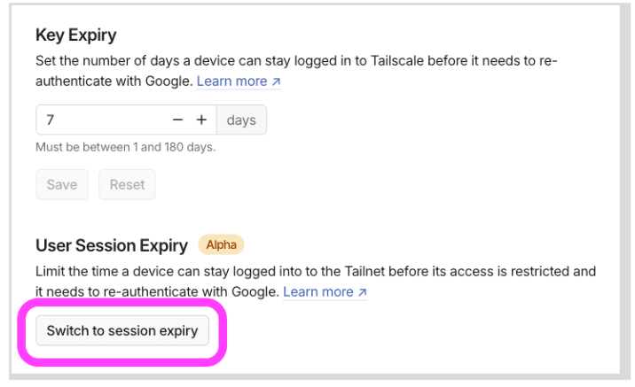 Enable session expiry.