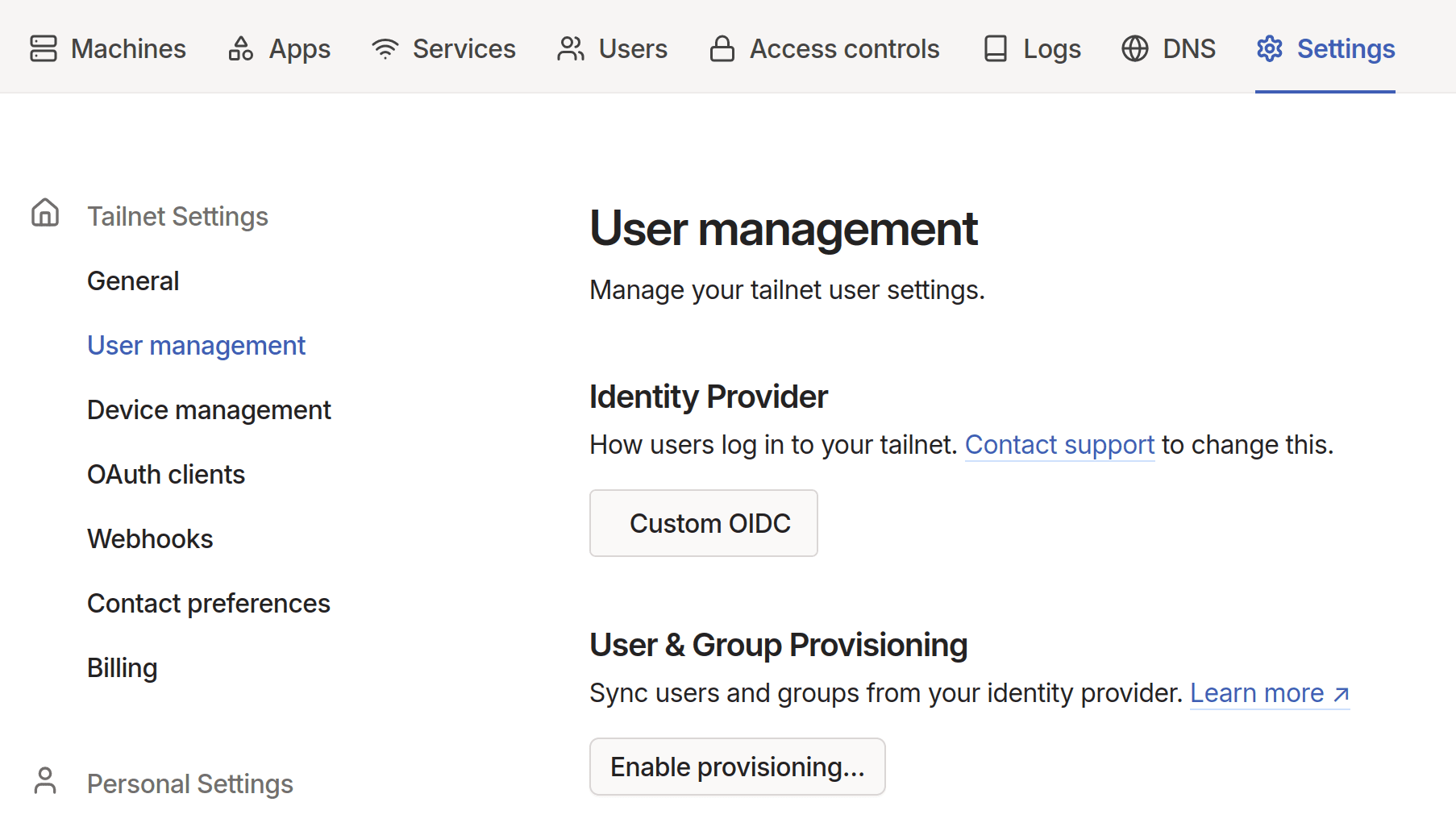 Enable User & Group Provisioning