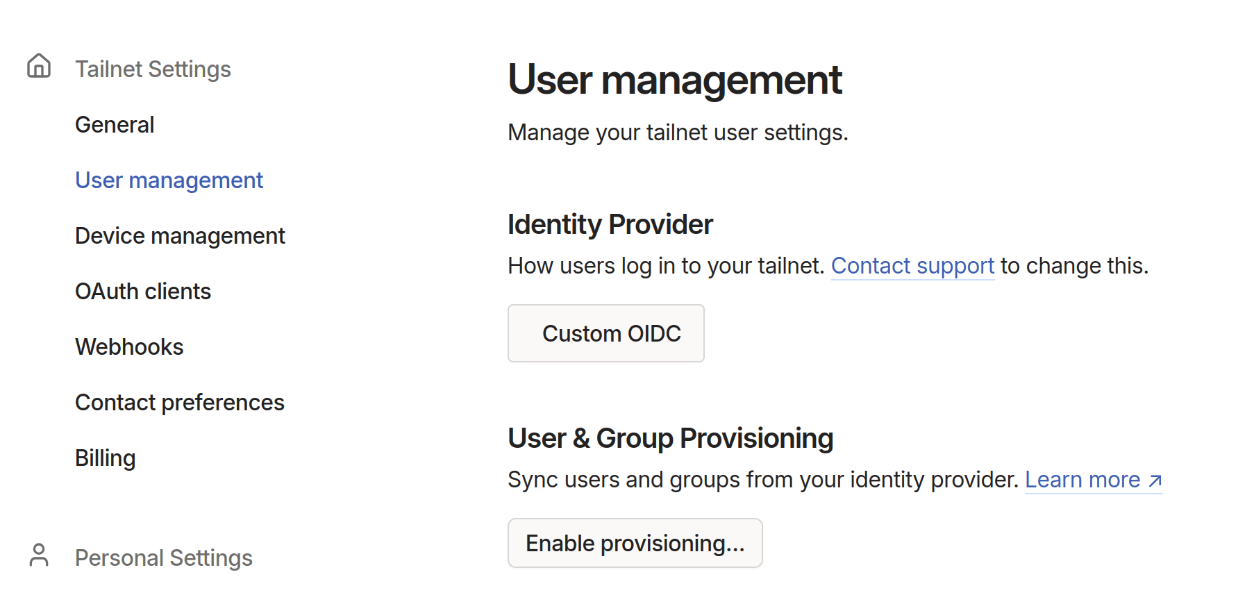 Enable User & Group Provisioning