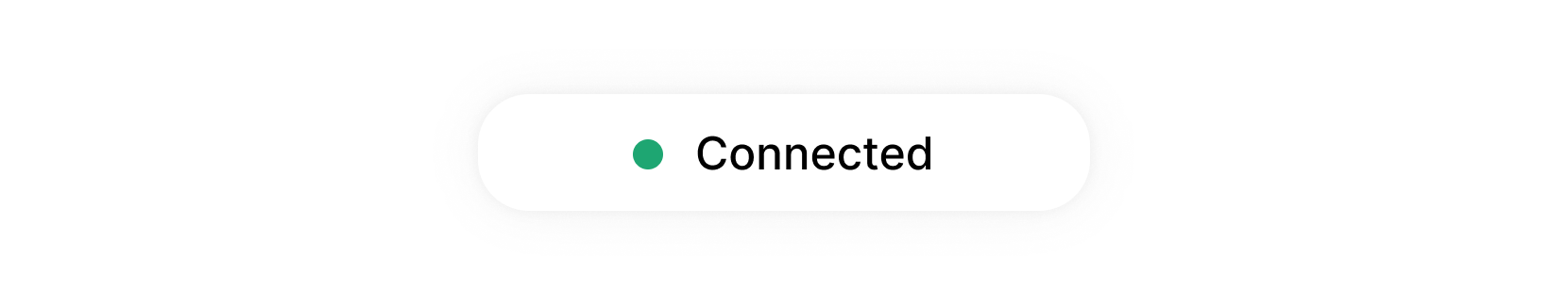 A green dot with the text 'connected' demonstrating the new last seen indicator in the admin console.