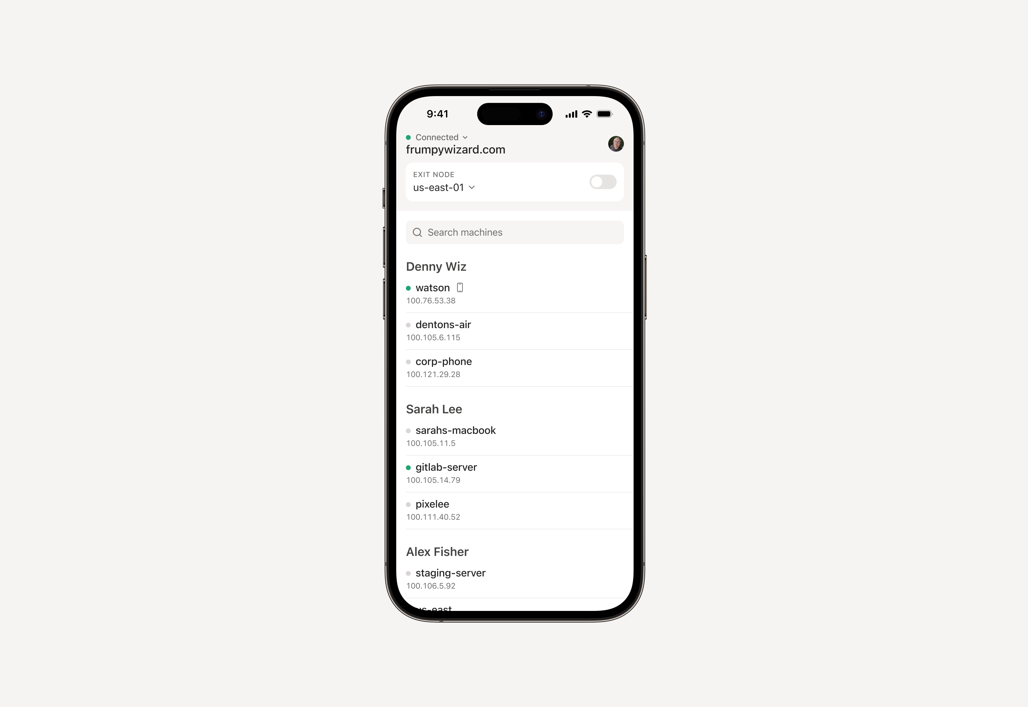 A screenshot of the new UI